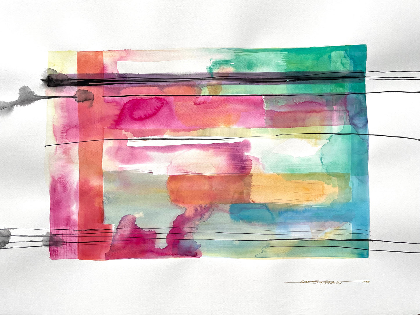 Atmospheres and Transmission, Paintings by Anne Scott Barrett "Thunder Maker"