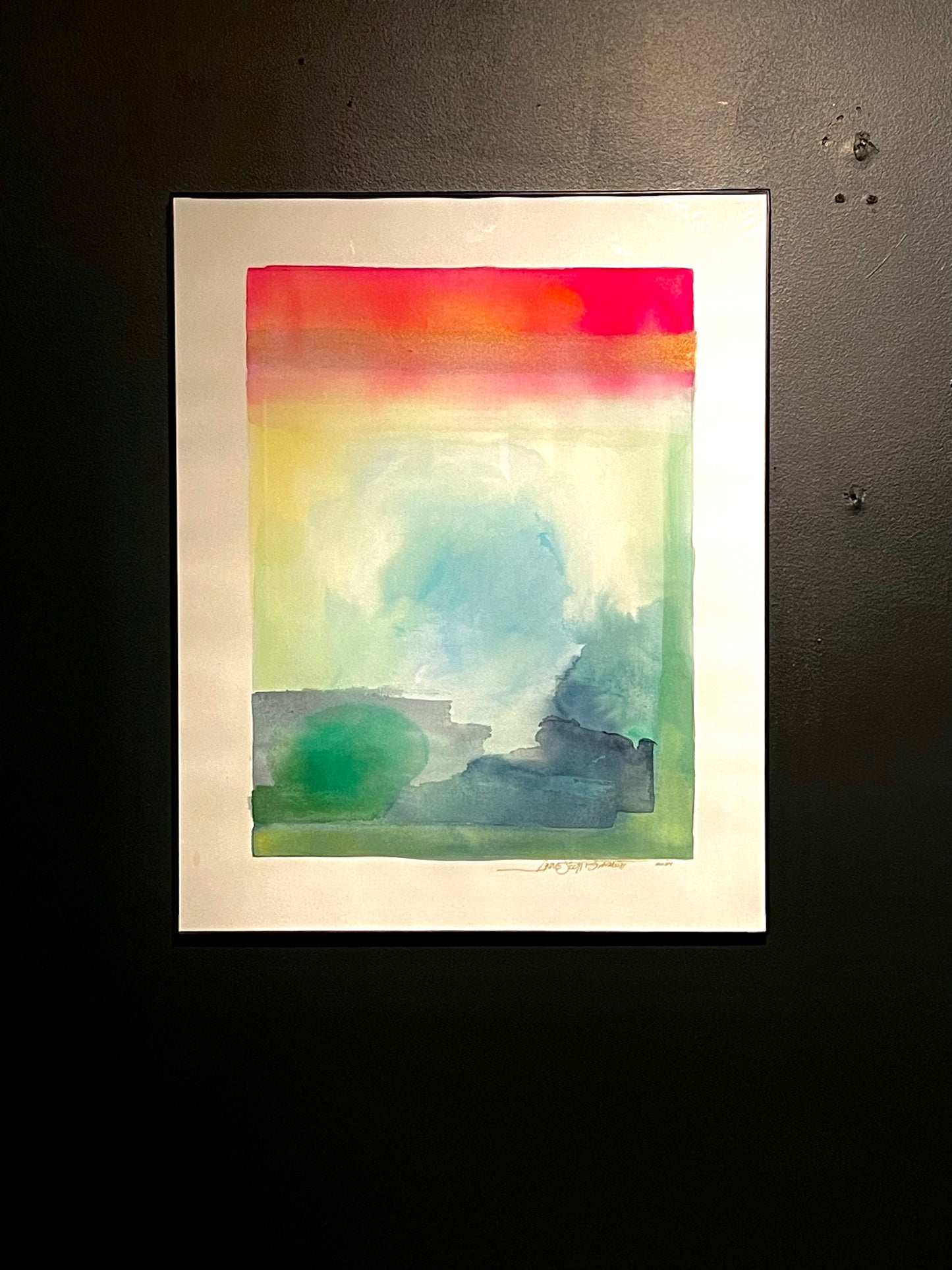 Aurora and Kudzu Watercolor Painting -Gold  by Anne Scott Barrett