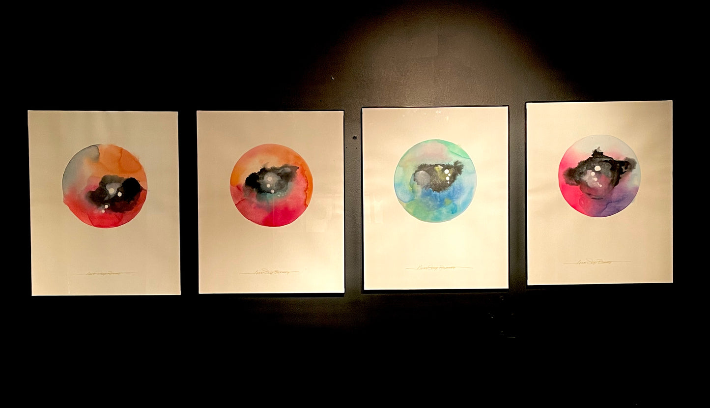 LuRay Eyes Painting by Anne Scott Barrett Edition One No.1