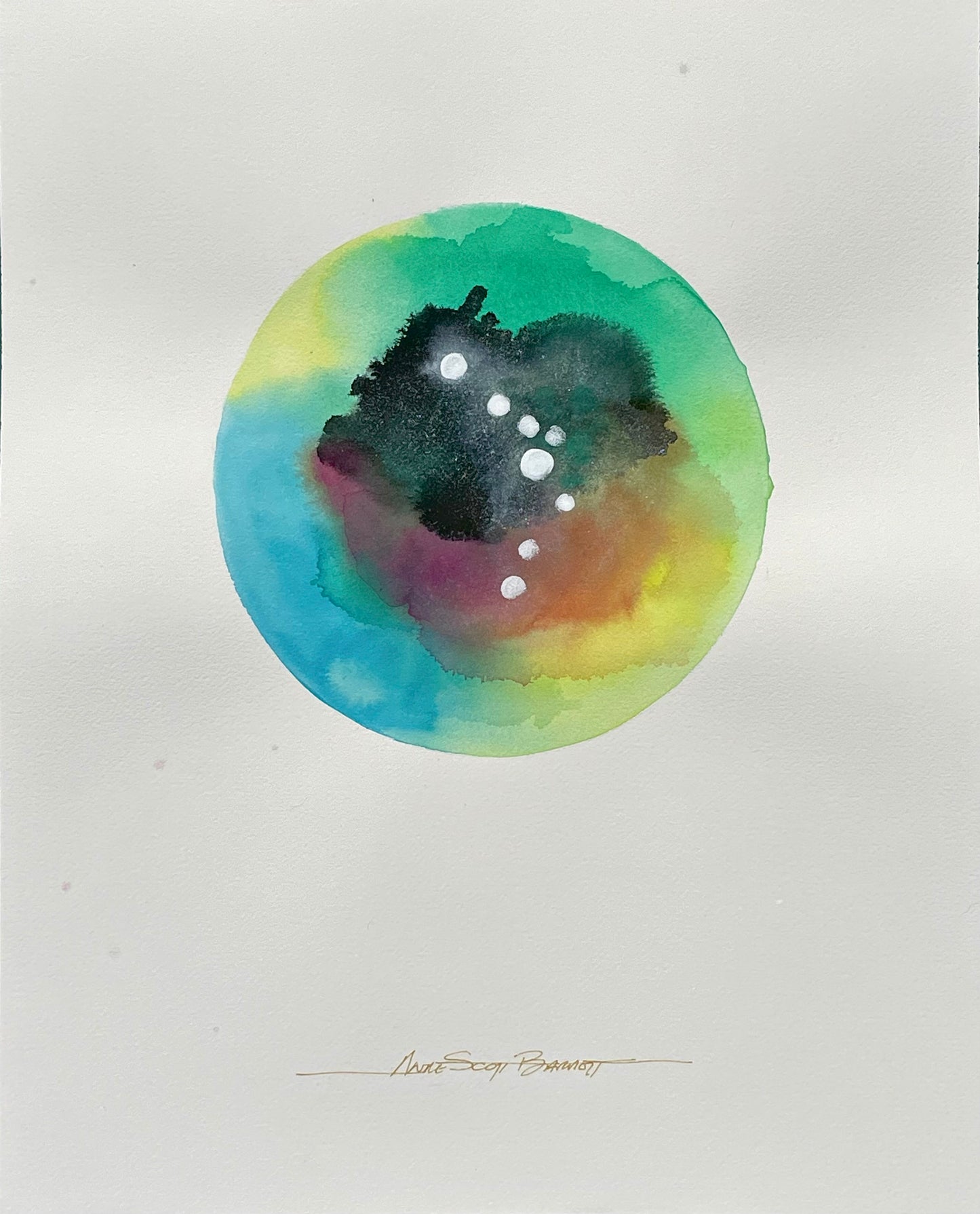 LuRay Eyes Painting by Anne Scott Barrett Edition One No.8