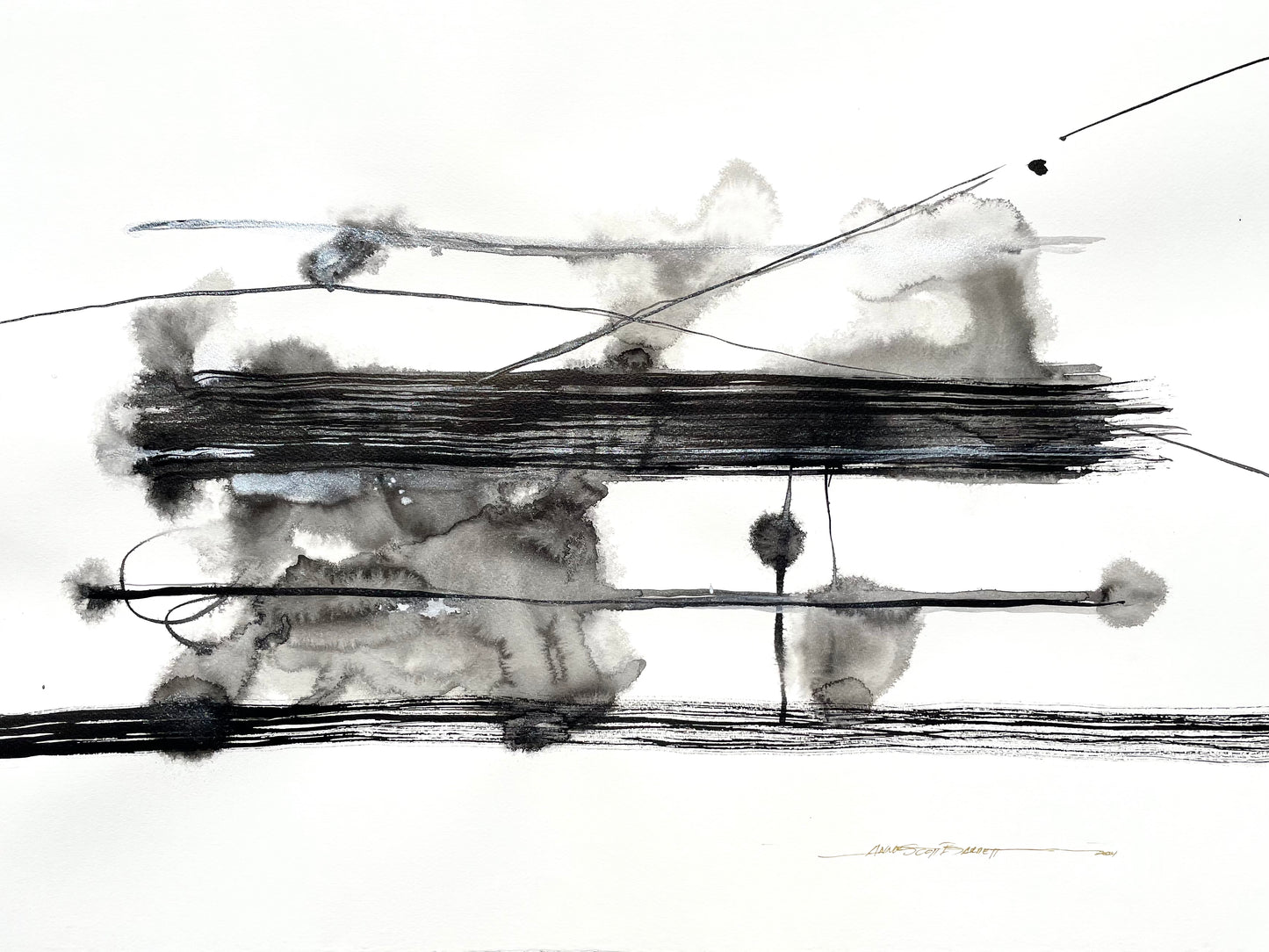 Atmospheres and Transmission, Paintings by Anne Scott Barrett "Storm Migration"