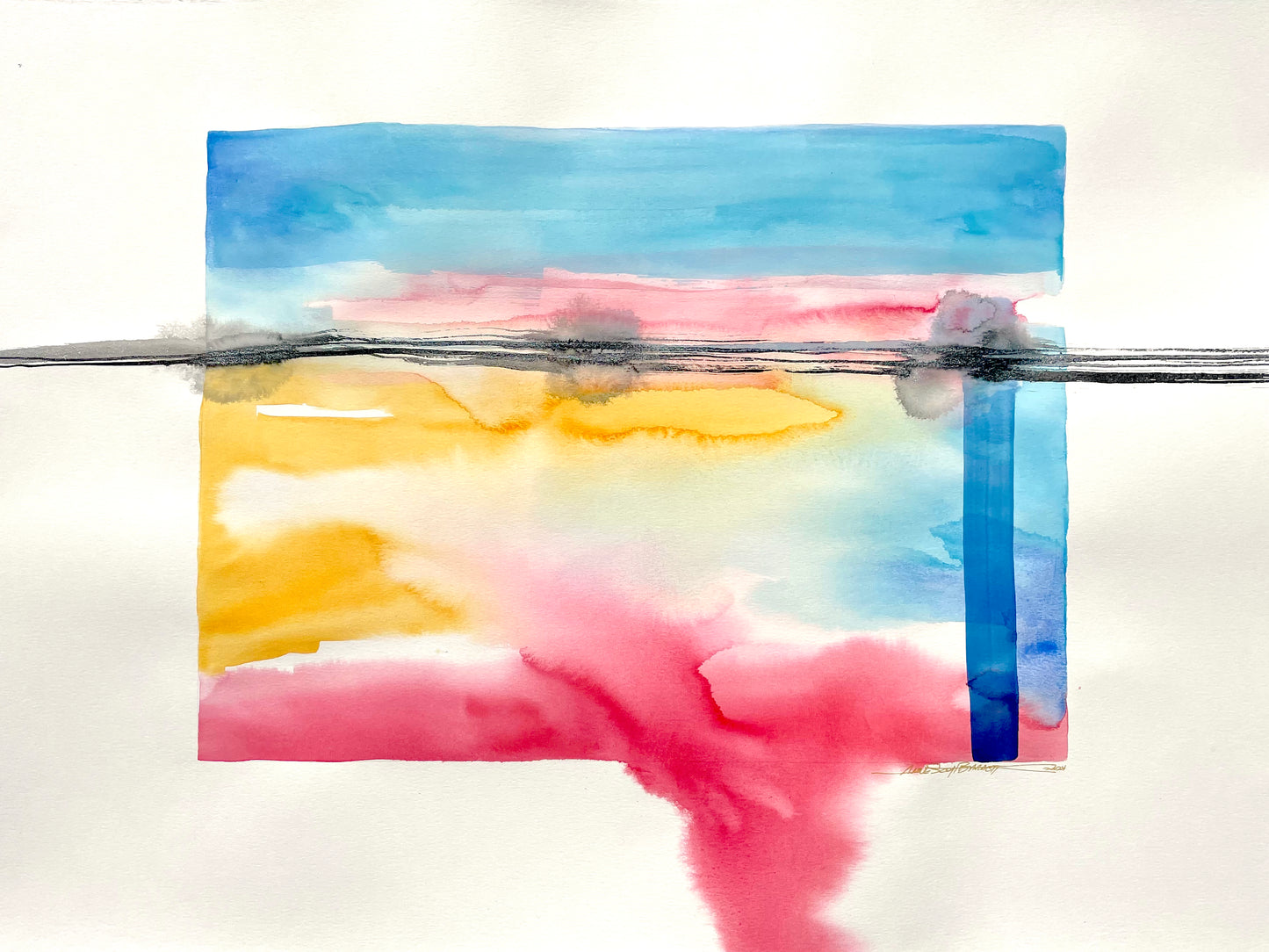 Atmospheres and Transmission, Paintings by Anne Scott Barrett "Red Yazoo Clay"